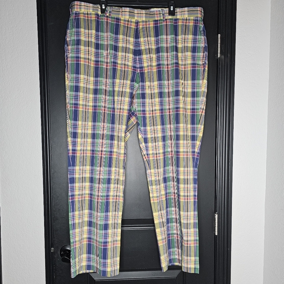 RLX By Ralph Lauren Plaid Multicolor Men's Pants Size 42 X 30 - Picture 2 of 7